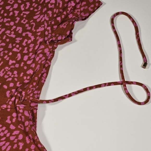 Free People Women's Marsaille Mini Dress Rust Combo Size Small NWT - Picture 8 of 16